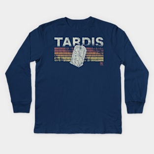 Retro Tardis Kids Long Sleeve T-Shirt